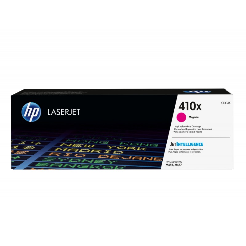 Cartucho de toner original LaserJet HP 410X magenta de alta capacidad CF413X
