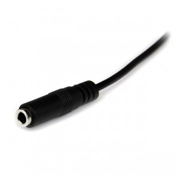 StarTech.com Cable de 2m de Extensión Alargador de Auriculares Mini-Jack 3,5mm Estéreo Macho a Hembr MU2MMFS