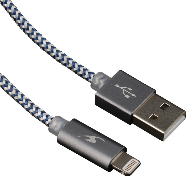 CABLE LIGHTNING A USB(A) 2.0 1.2M BLUESTORK SMART-LI-LED