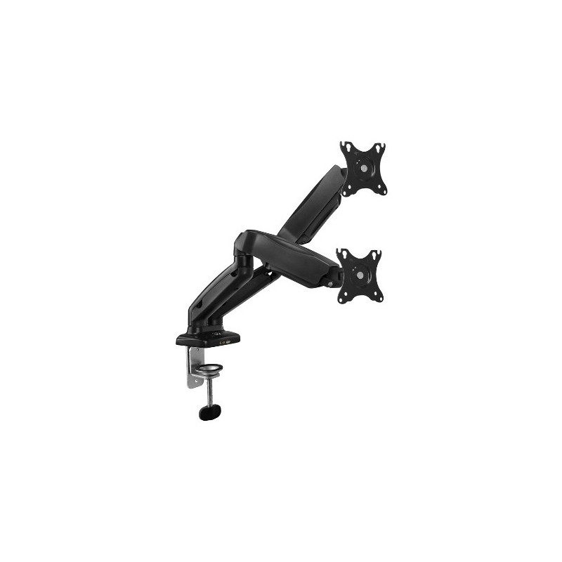 Ewent EW1516, Abrazadera Atornillado, 6,5 kg, 68,6 cm (27"), 100 x 100 mm, Ajustes de altura, Negro