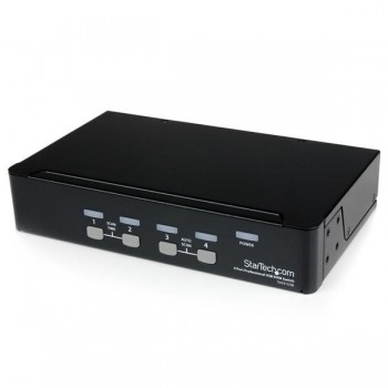 StarTech.com Conmutador Switch Profesional KVM 4 Puertos Vídeo VGA - USB - Hasta 1920x1440, USB, USB SV431USB