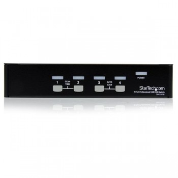StarTech.com Conmutador Switch Profesional KVM 4 Puertos Vídeo VGA - USB - Hasta 1920x1440, USB, USB SV431USB