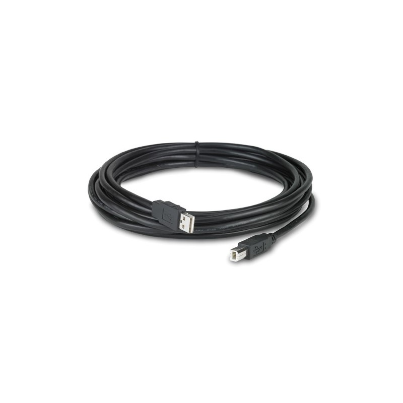 APC NetBotz USB Latching Cable, LSZH, 5m , 5,00 m, USB A, USB B, Macho Macho, Negro NBAC0214L