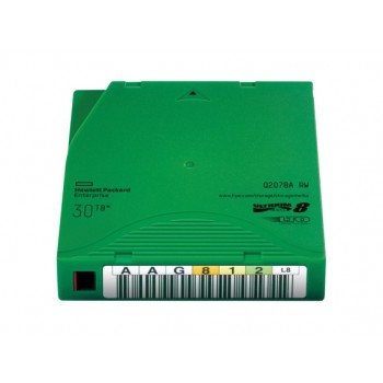 Hewlett Packard Enterprise LTO-8 Ultrium 30TB RW Data Cartridge, LTO, 12000 GB, 30000 GB, 30 año(s), Q2078A