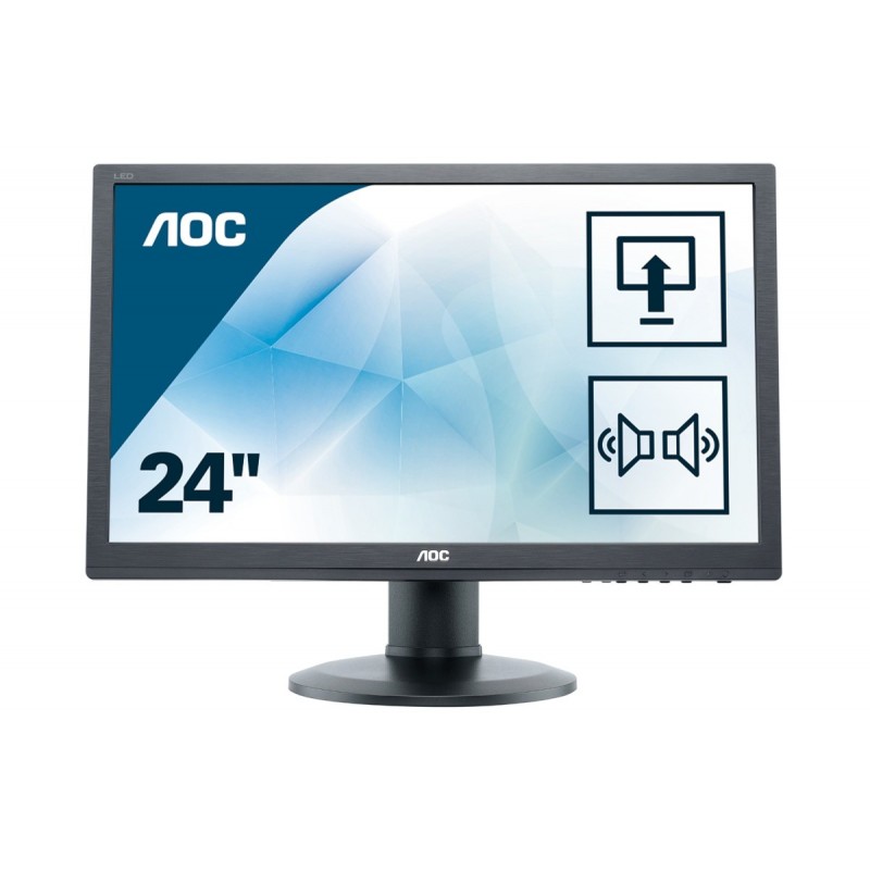 AOC Pro-line E2460PDA, 61 cm (24"), 1920 x 1080 Pixeles, Full HD, LCD, 5 ms, Negro