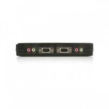 StarTech.com Juego de Conmutador Switch KVM 4 Puertos Vídeo VGA USB 2.0 con Cables y Audio, USB, VGA SV411KUSB