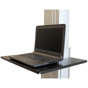 Newstar PLASMA-M2500LAPSHELF, Estantería, 3 kg, Negro, 500 mm, 450 mm