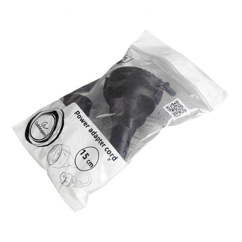 Gembird PC-SFC14M-01 0.15m C14 acoplador Negro cable de transmisión