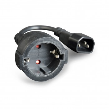 Gembird PC-SFC14M-01 0.15m C14 acoplador Negro cable de transmisión