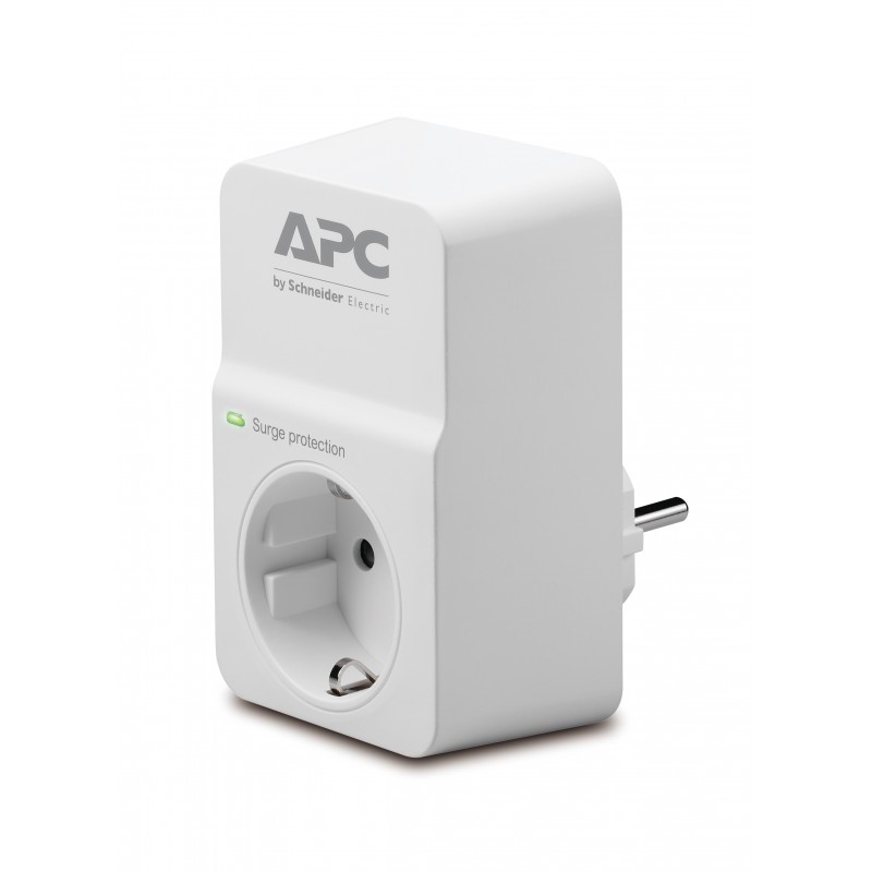 APC SurgeArrest, 918 J, 1 salidas AC, Tipo F, 13000 A, 13000 A, Blanco PM1W-GR