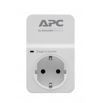 APC SurgeArrest, 918 J, 1 salidas AC, Tipo F, 13000 A, 13000 A, Blanco PM1W-GR