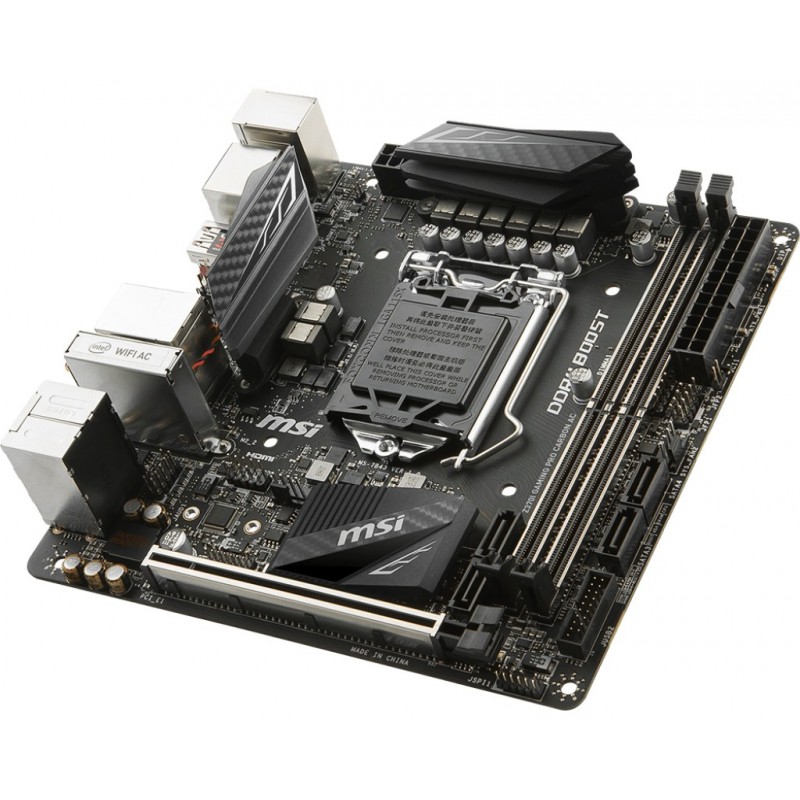 (Reacondicionado) MSI Z370I GAMING PRO CARBON AC, DDR4-SDRAM