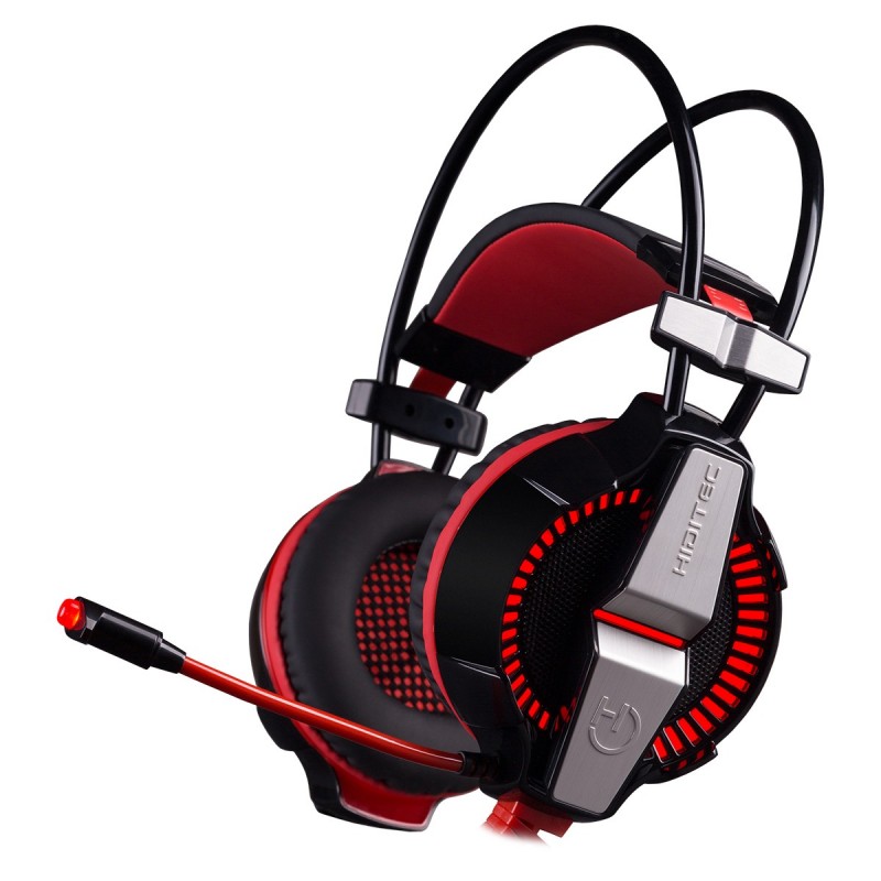 AURICULAR DIADEMA CON MICROFONO HIDITEC IKOS - ALTAVOCES 50MM - 112DB - 7.1 SURROUND - ILUMINACION  GHE010001