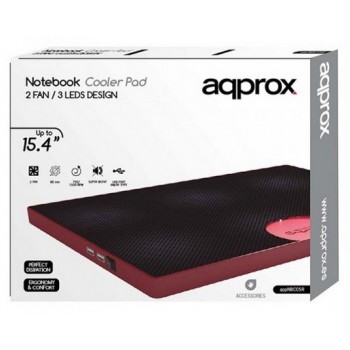 Notebook Cooler Pad 2 FAN 3 LED red APPNBC05R