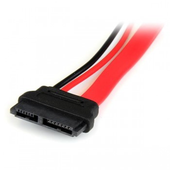 StarTech.com Adaptador Cable SATA 15cm Slimline Línea Delgada a SATA con Alimentación Corriente - He SLSATAADAP6