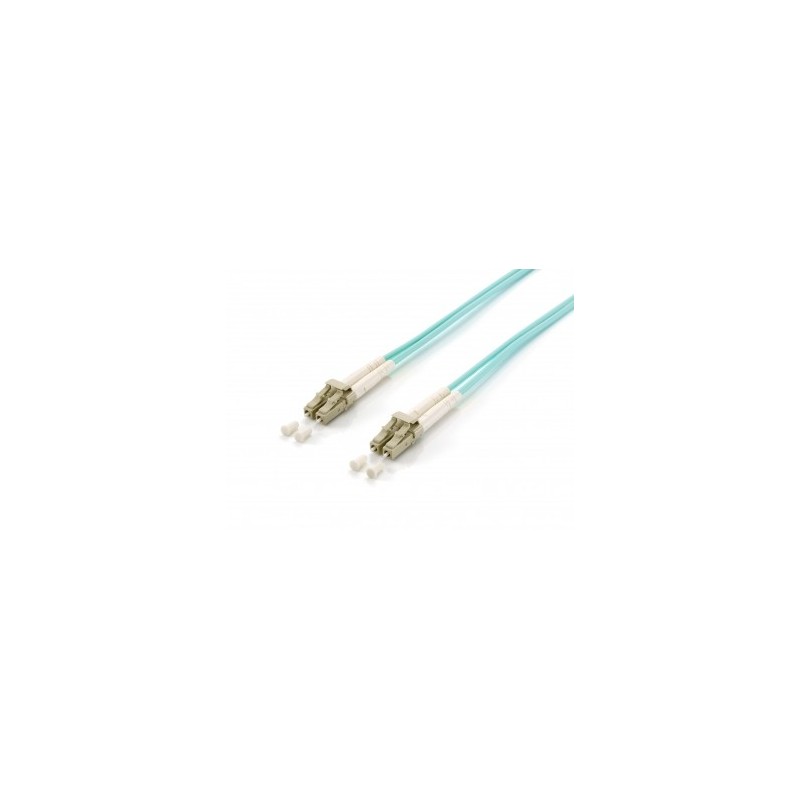 Equip LC L? 50 125µm 5.0m cable de fibra optica 5 m OM3 Turquesa 255415