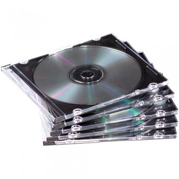 25 CAJAS CDS SLIM TRANSPARENTE SUPL 98316