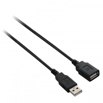 Cable USB - 1,80 m - Tipo A Macho USB - Tipo A Hembra USB - Cable de extensión - Negro V7E2USB2EXT-1.8M