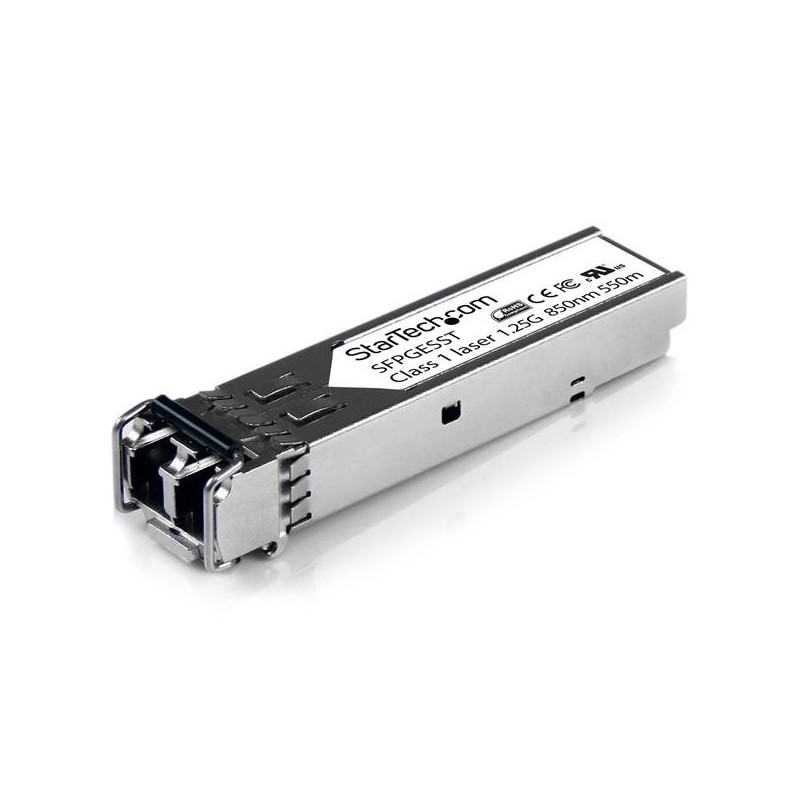 StarTech.com Módulo Transceptor de Fibra Multimodo SFP Gigabit DDM LC Compatible Cisco Mini GBIC - T SFPGESST