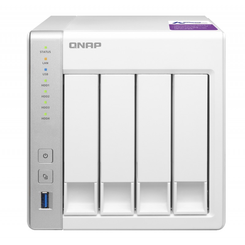 QNAPTS-431P 4BAY 1.7 GHZ DC 1GB 2X GBE 3X USB3.0 IN