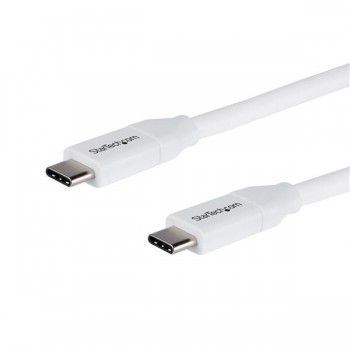 StarTech.com Cable de 2m USB-C a USB-C con capacidad para Entrega de Alimentación de 5A - USB TipoC  USB2C5C2MW