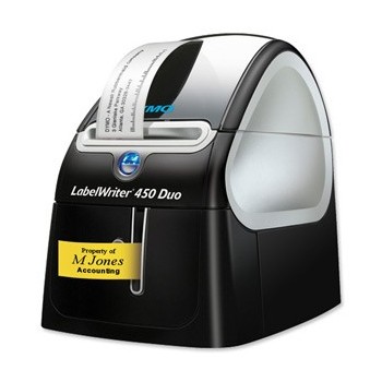DYMO LabelWriter 450 Duo, D1, Térmica directa, 600 x 300 DPI, Negro, Plata, Windows XP Vista 7 Mac O S0838940