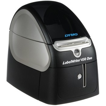 DYMO LabelWriter 450 Duo, D1, Térmica directa, 600 x 300 DPI, Negro, Plata, Windows XP Vista 7 Mac O S0838940