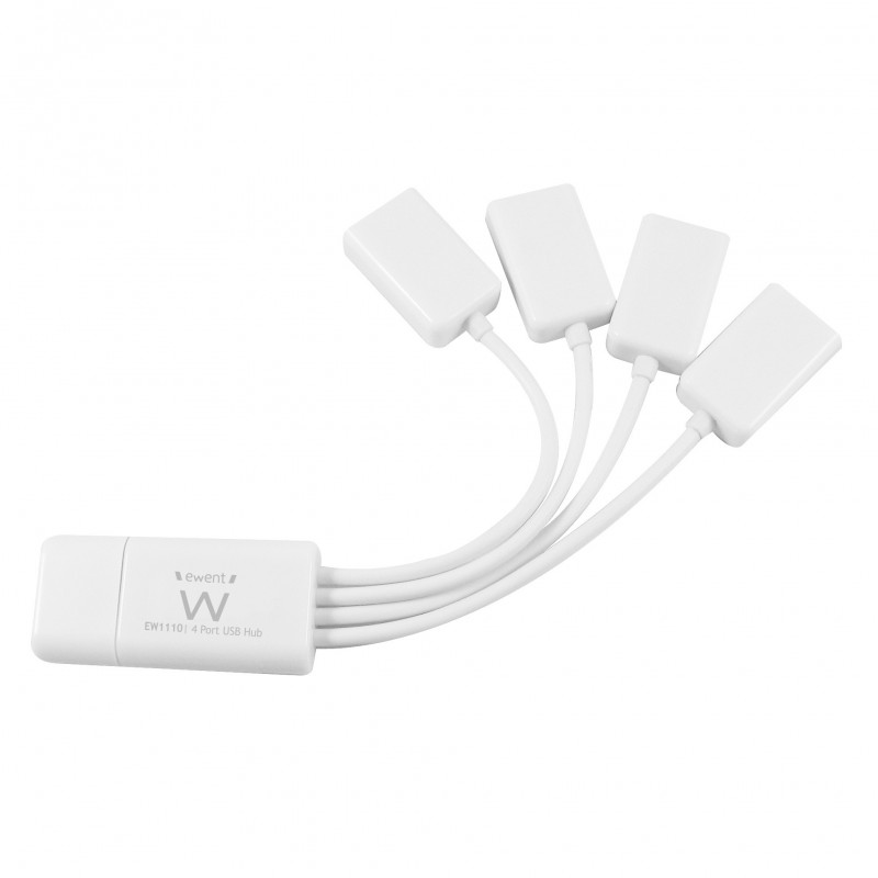 Ewent EW1110, USB 2.0, 480 Mbit s, Blanco, Mac OS 