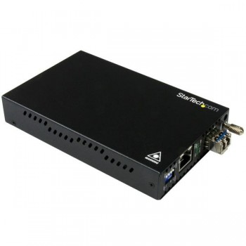 StarTech.com Conversor de Medios de Ethernet Gigabit de Cobre a Fibra ET91000SM20