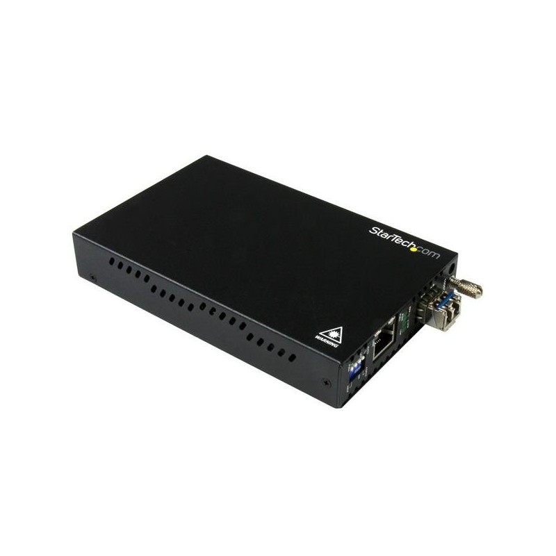 StarTech.com Conversor de Medios de Ethernet Gigabit de Cobre a Fibra ET91000SM20
