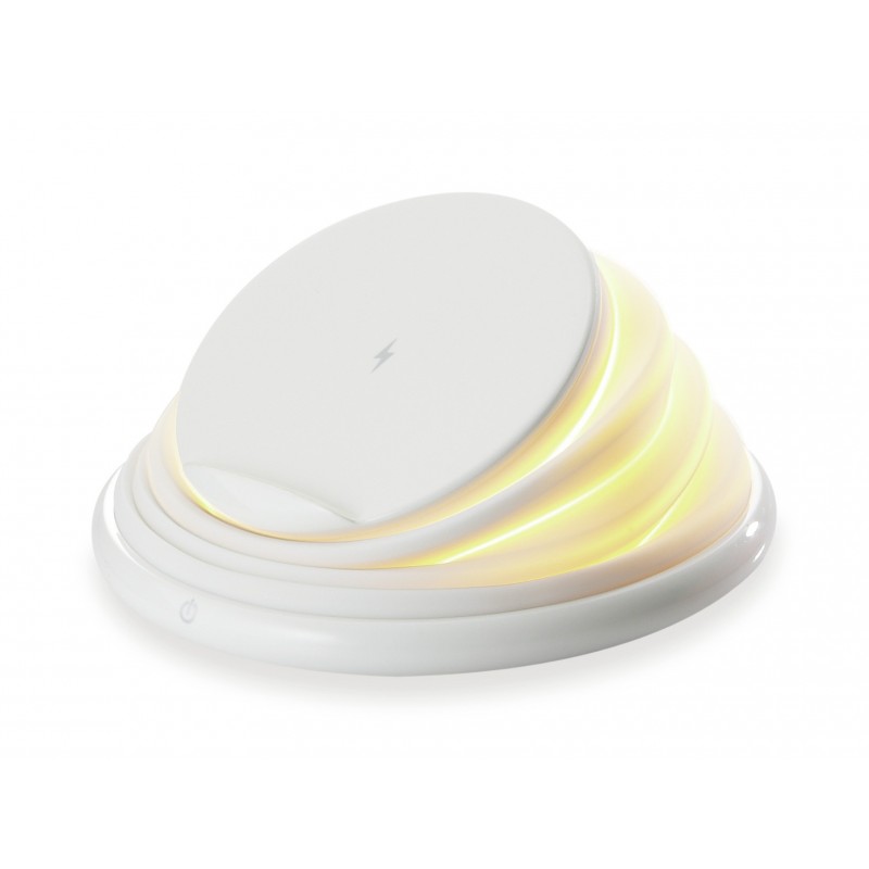 Conceptronic GORGON02W, Interior, USB, Cargador inalámbrico, PowerIQ, Blanco