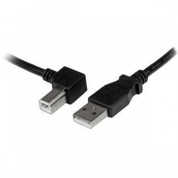 StarTech.com Cable Adaptador USB 1m para Impresora Acodado - 1x USB A Macho - 1x USB B Macho en Ángu USBAB1ML