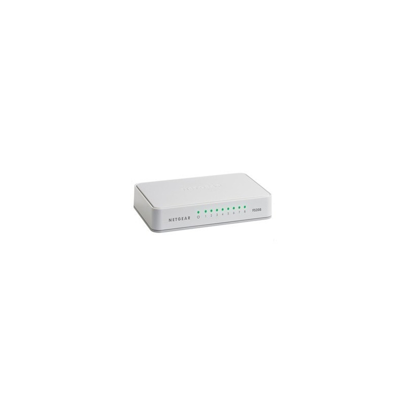 Netgear FS208 8 puertos RJ-45 10 100 Mb s Blanco FS208-100PES