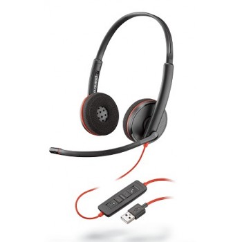 Plantronics Blackwire 3220 Supraaural Binaural Black 209745-101