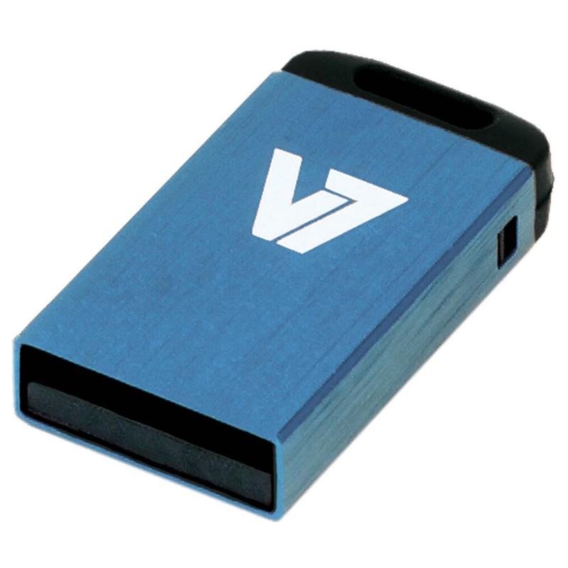 V7 Unidad de memoria flash USB 2.0 nano 32 GB, azul VU232GCR-BLU-2E