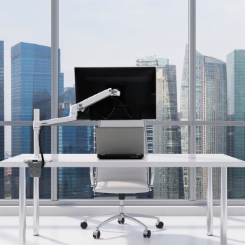 Ergotron LX Desk Mount Monitor Arm, Tall Pole - Montaje en el escritorio para Monitor - aluminio, a 45-537-216