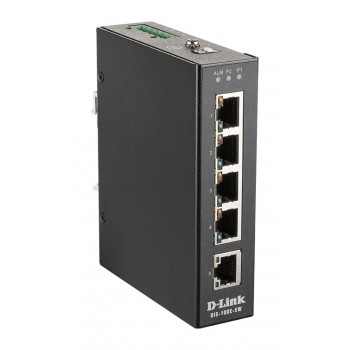 D-LINK 5-Port Unmanaged Layer2 Fast Ethernet Industrie Switch DIS-100E-5W