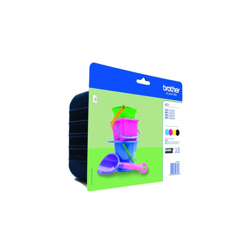 Brother LC-221VALBP Negro, Azul, Rosa LC221VALBP