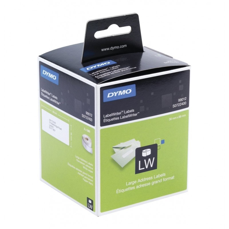 Etiquetas de direcciones grandes Tamaño  89mm x 36mm   2 x 260 etiquetas S0722400