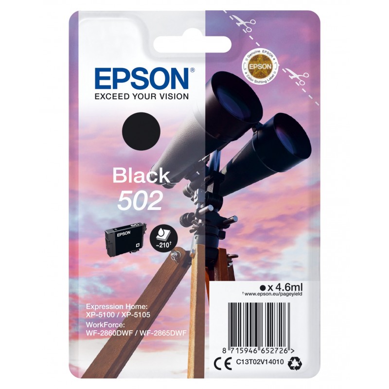 Epson 502 Negro C13T02V14020