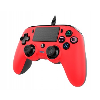 NACON Compact Controller Colour Edition, Gamepad,  PS4OFCPADRED