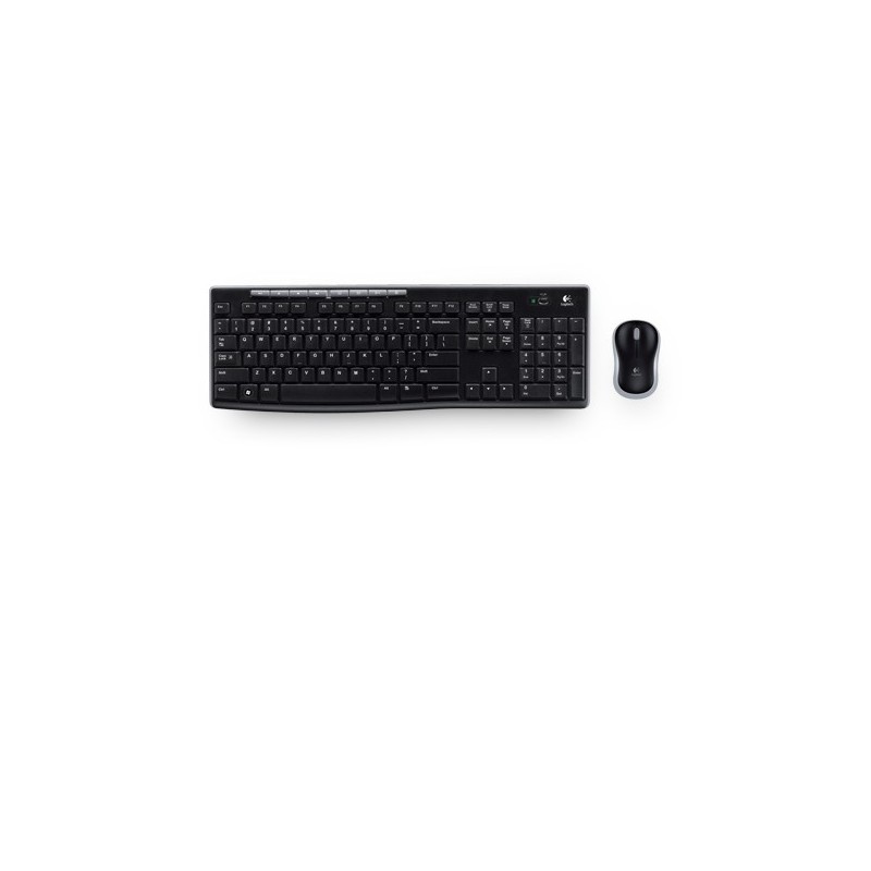 Logitech MK270 teclado RF inalámbrico QWERTY Portugués Negro 920-004517