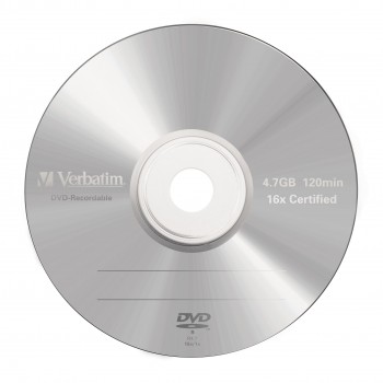 Verbatim - 5 x DVD-R - 4.7 GB 16x - mate claro - caja de plástico - soportes de almacenamiento 43519