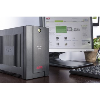 APC Back-UPS 700VA - UPS - CA 230 V - 390 vatios - 700 VA - USB - 3 conector(es) de salida BX700U-GR