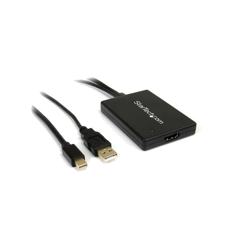 StarTech.com Adaptador Mini DisplayPort a HDMI con Audio USB, HDMI, USB A, Mini DisplayPort, Blanco MDP2HDMIUSBA