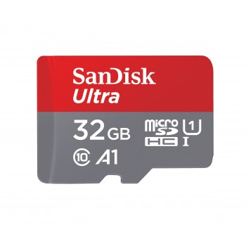 SanDisk 32GB Ultra A1 microSDHC 32GB MicroSDHC Clase 10 Gris, Rojo SDSQUAR-032G-GN6MA
