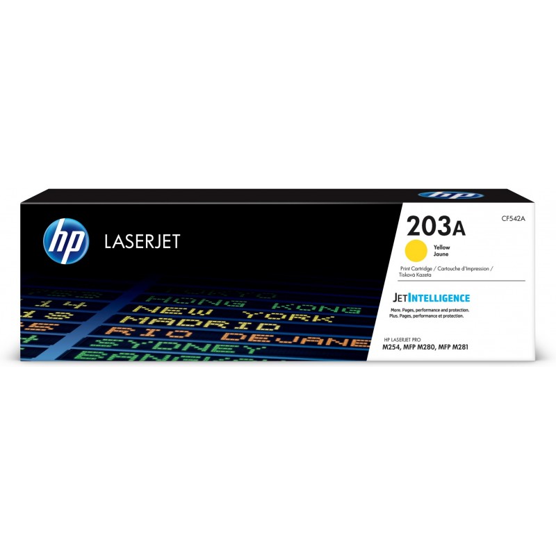Cartucho de tóner Original LaserJet 203A amarillo CF542A