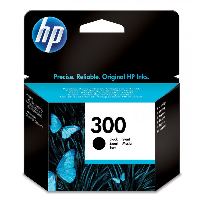 Cartucho de tinta original HP 300 negro CC640EE