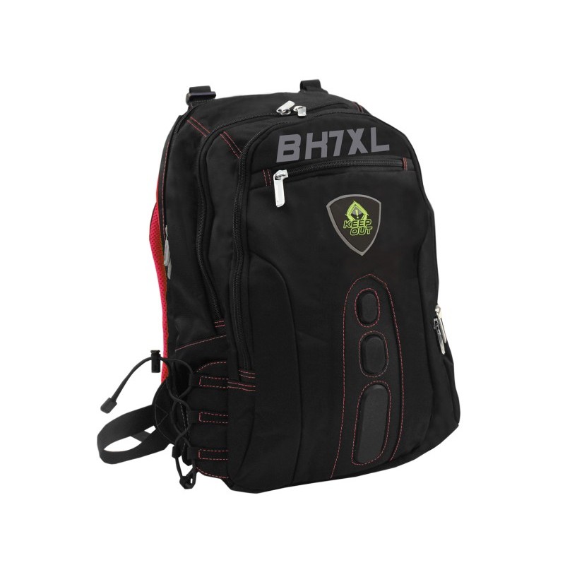 KEEP OUT GAMING BACKPACK BLACK-RED XL 17"