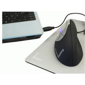 URBAN FACTORY Ergo Mouse Óptico 1600 DPI EMR01UF